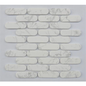 Arabescato Capsule - glass tile